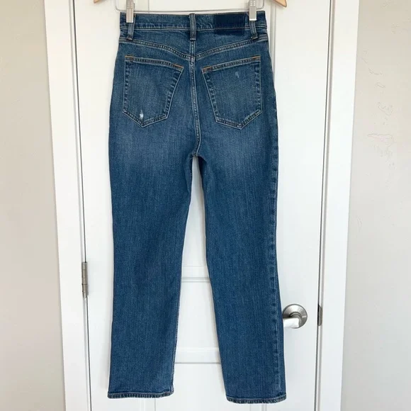 Abercrombie & Fitch curve love ultra high rise the ankle straight jean Size 27 - Picture 5 of 9